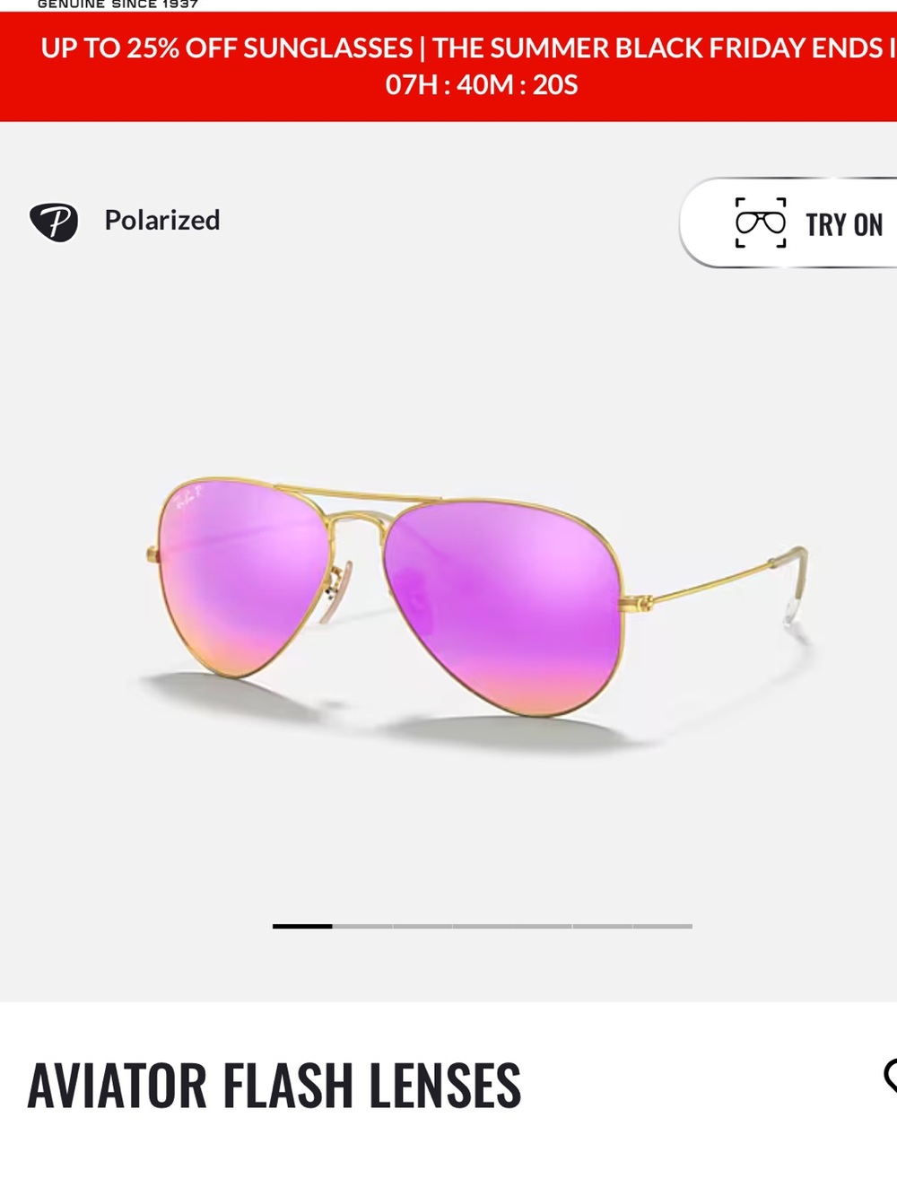 RayBan polarized sunglasses